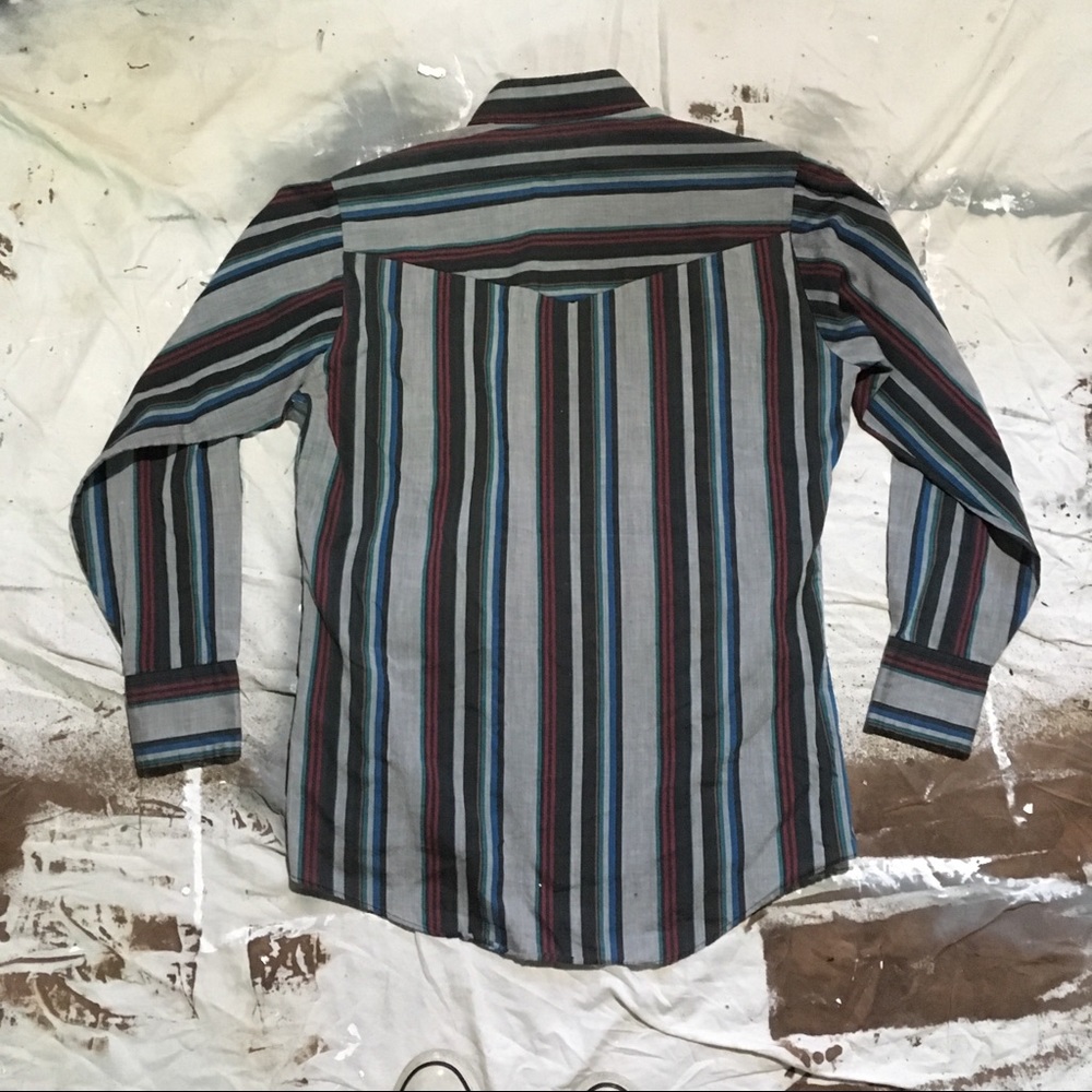 SOLD ON ETSY, NFS men’s Laredo pearl snap shirt M - Picture 8 of 8